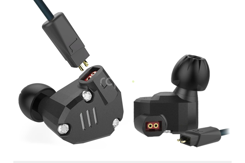 KZ ZS6 Slúchadlá s mikrofónom čierne