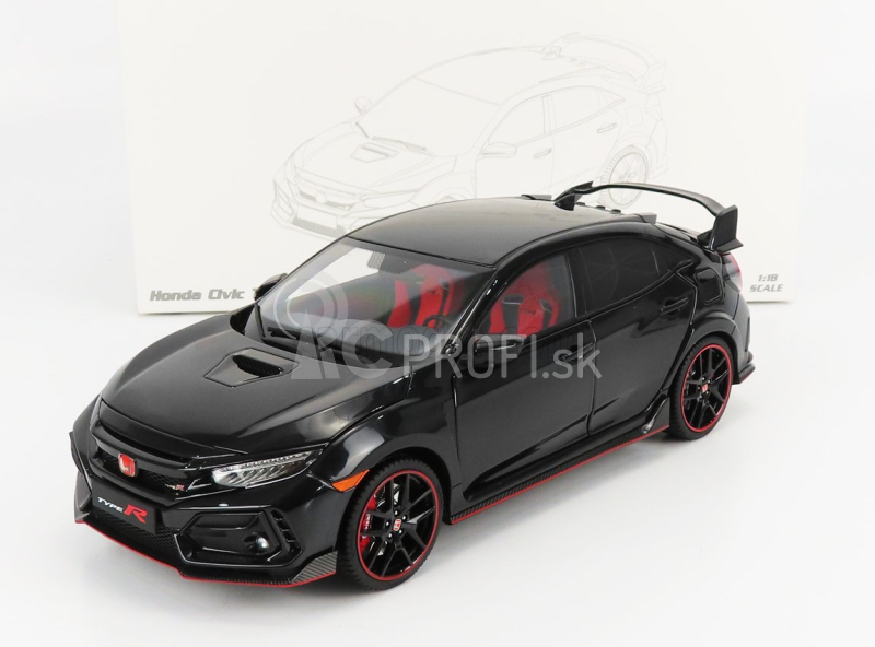 LCD model Honda Civic Type-r (fk8) 2020 1:18 Black