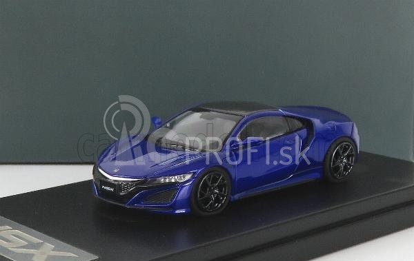 LCD model Honda Nsx 2017 1:64 Modrá