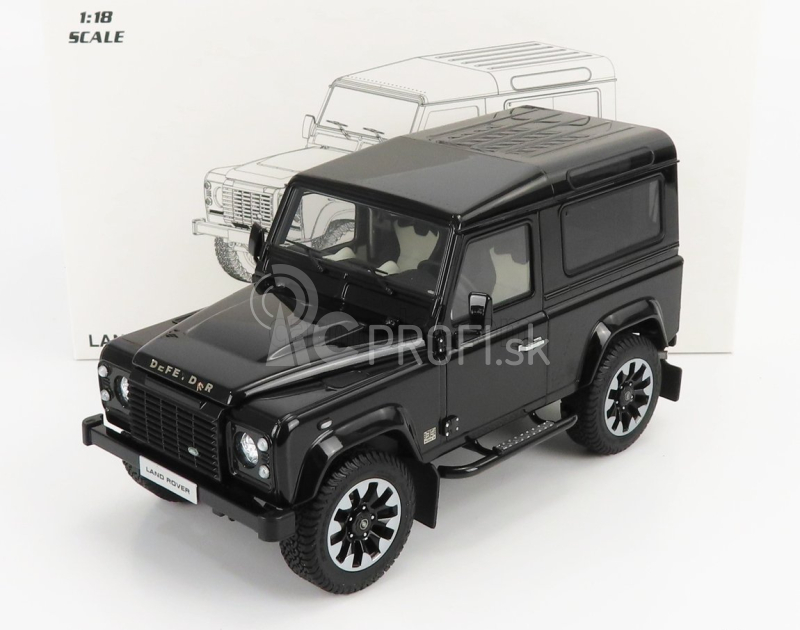 LCD model Land rover Defender 90 Works V8 70th Edition 2018 1:18 Black