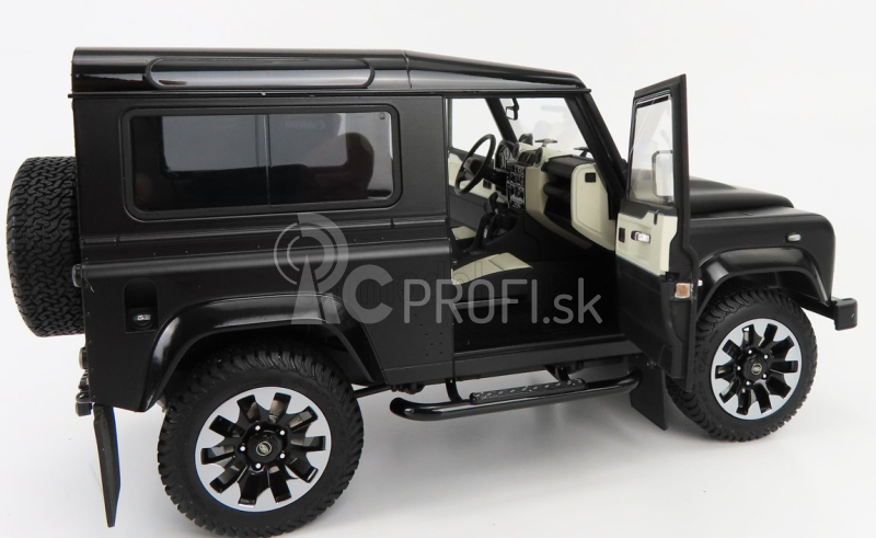 LCD model Land rover Defender 90 Works V8 70th Edition 2018 1:18 Matt Black