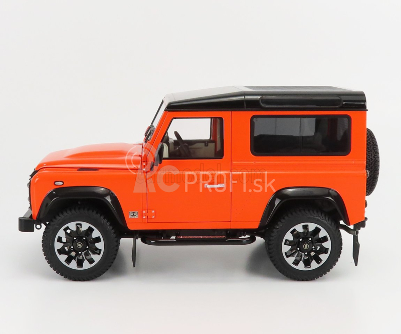 LCD model Land rover Defender 90 Works V8 70th Edition 2018 1:18 Orange