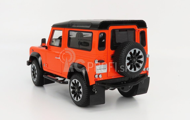 LCD model Land rover Defender 90 Works V8 70th Edition 2018 1:18 Orange