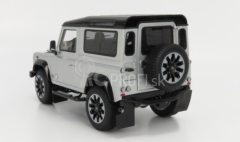 LCD model Land rover Defender 90 Works V8 70th Edition 2018 1:18 Silver