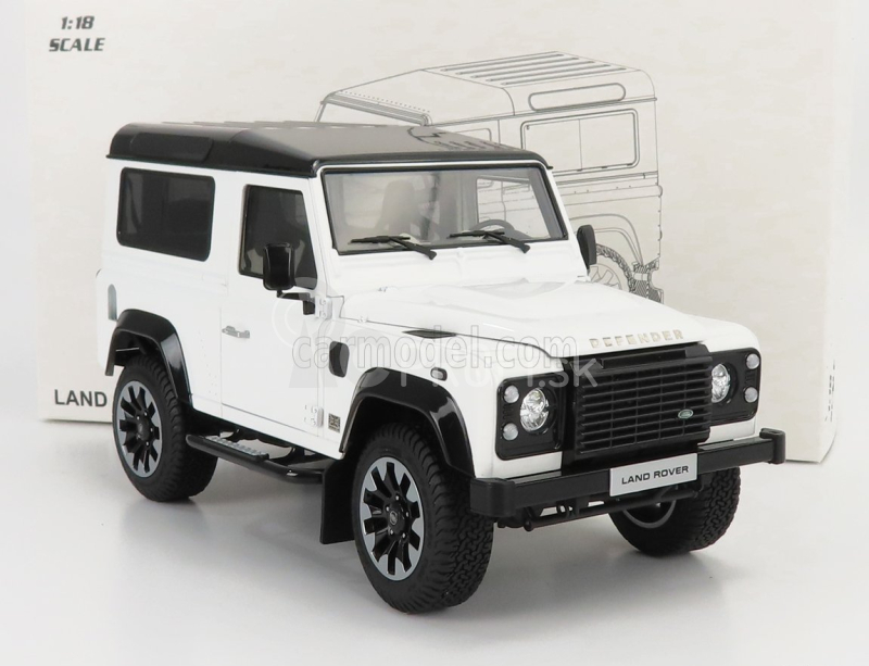 LCD model Land rover Defender 90 Works V8 70th Edition 2018 1:18 White