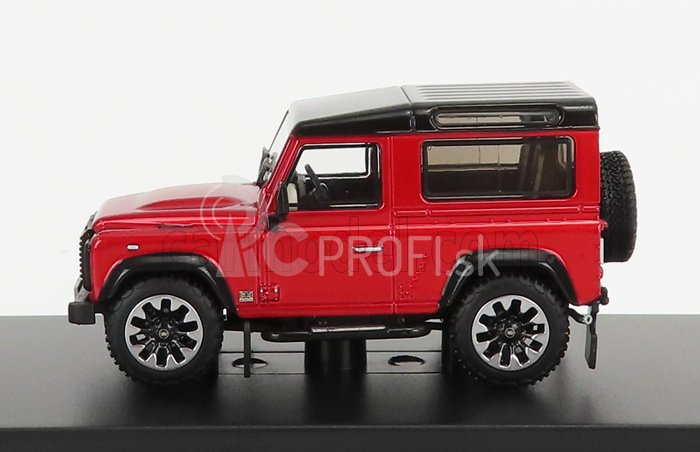 LCD model Land rover Defender 90 Works V8 70th Edition 2018 1:64 Červená