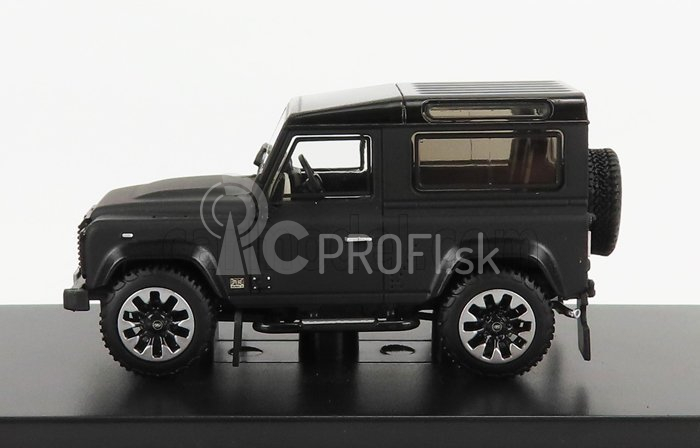 LCD model Land rover Defender 90 Works V8 70th Edition 2018 1:64 Matt Black