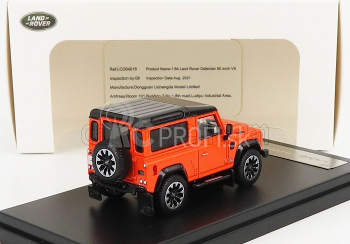 LCD model Land rover Defender 90 Works V8 70th Edition 2018 1:64 Orange