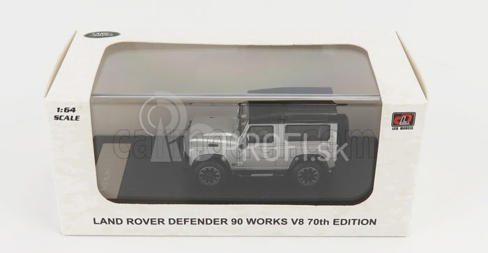 LCD model Land rover Defender 90 Works V8 70th Edition 2018 1:64 Silver