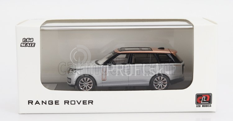 LCD model Land rover Range Rover 2022 1:64 strieborný