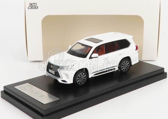 LCD model Lexus Lx570 2018 1:64 Biela