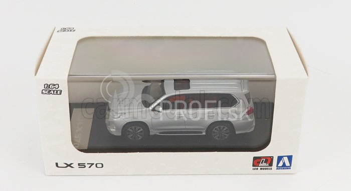 LCD model Lexus Lx570 2018 1:64 strieborný