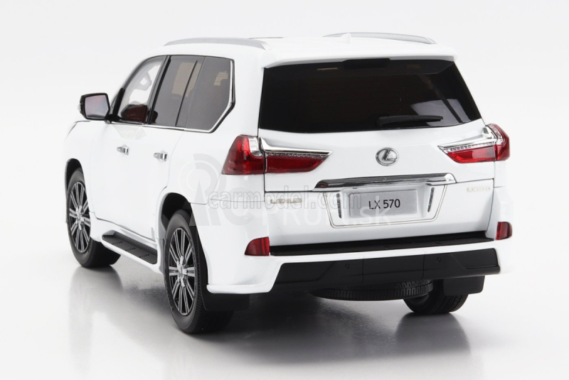 LCD model Lexus Lx570 2022 1:18 biely