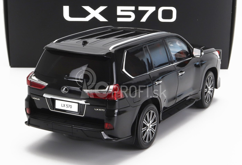 LCD model Lexus Lx570 2022 1:18 Black