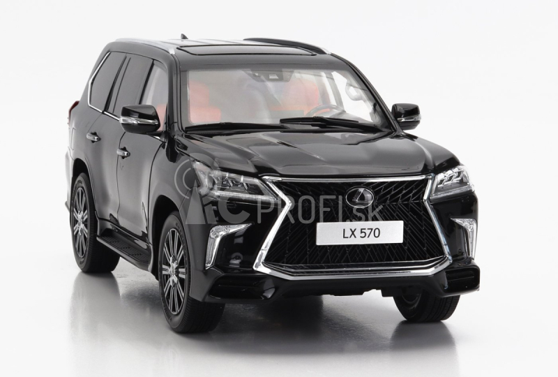 LCD model Lexus Lx570 2022 1:18 Black