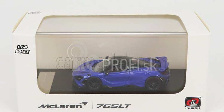 LCD model Mclaren 765lt 2020 1:64 Fialový