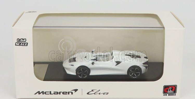 LCD model Mclaren Elva 2020 1:64 biely