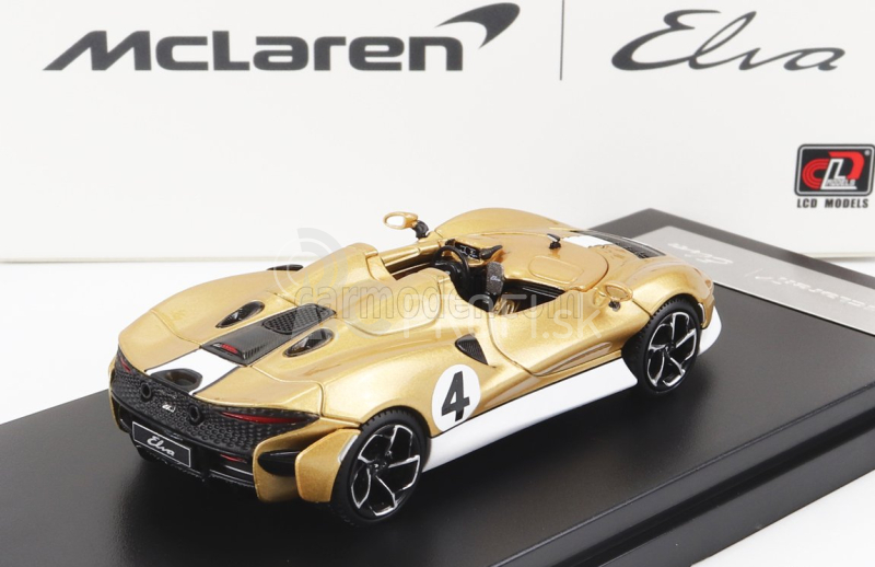 LCD model Mclaren Elva 2020 1:64 Champagne White