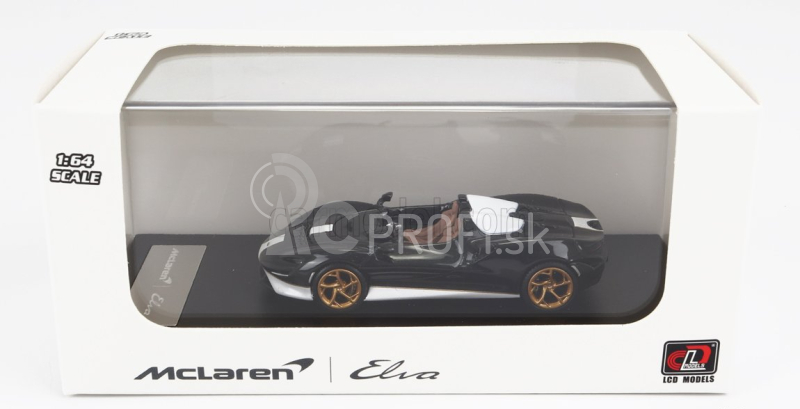 LCD model Mclaren Elva 2020 1:64 zelená biela