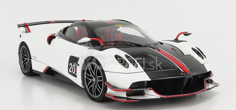 LCD model Pagani Huayra Bc Roadster N 20 2017 1:18 Biela čierna