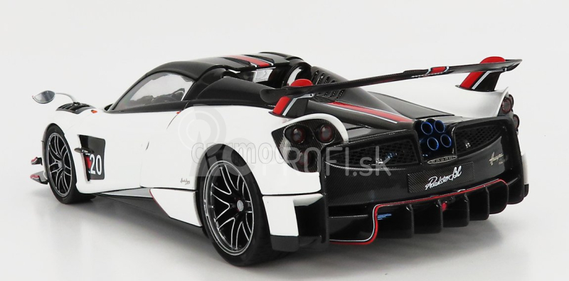 LCD model Pagani Huayra Bc Roadster N 20 2017 1:18 Biela čierna