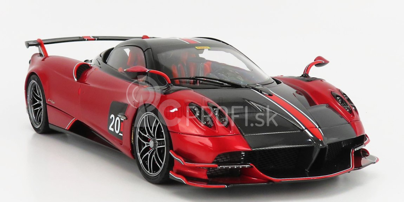 LCD model Pagani Huayra Bc Roadster N 20 2017 1:18 Červená čierna