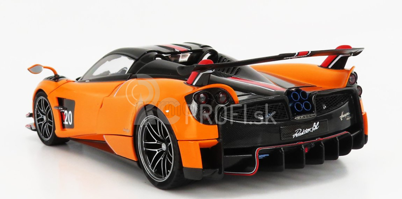 LCD model Pagani Huayra Bc Roadster N 20 2017 1:18 Orange Black