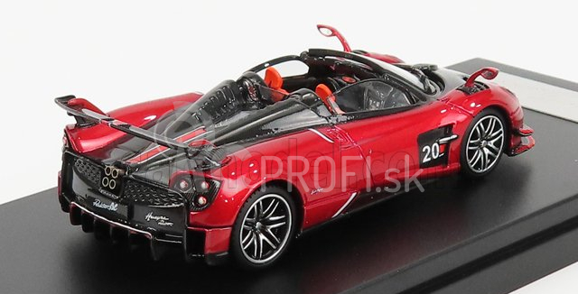 LCD model Pagani Huayra Bc Roadster N 20 2017 1:64 Červená čierna