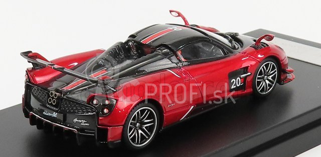 LCD model Pagani Huayra Bc Roadster N 20 2017 1:64 Červená čierna