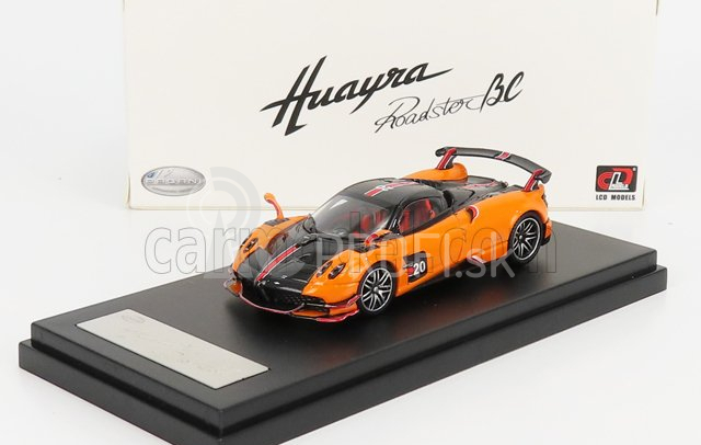 LCD model Pagani Huayra Bc Roadster N 20 2017 1:64 Orange Black