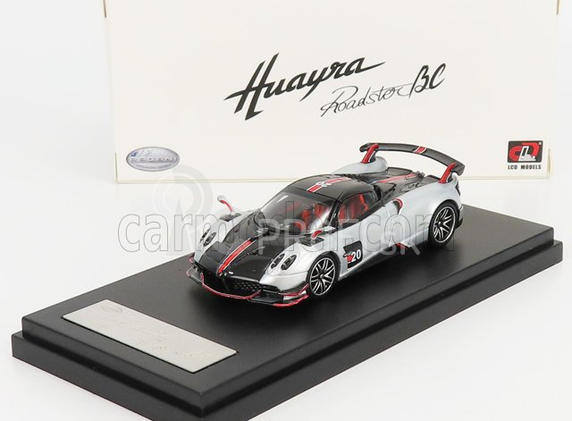 LCD model Pagani Huayra Bc Roadster N 20 2017 1:64 Silver Black