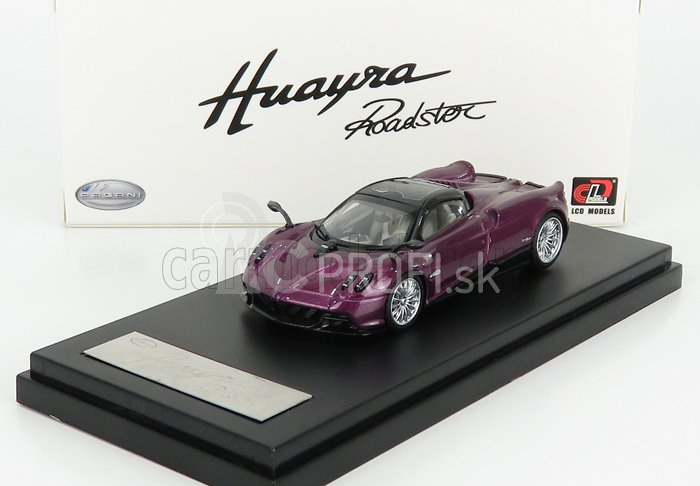 LCD model Pagani Huayra Roadster 2018 1:64 Purple Met