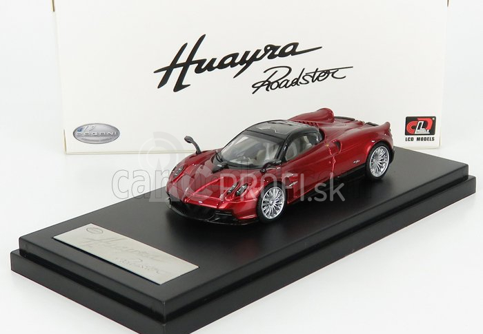 LCD model Pagani Huayra Roadster 2018 1:64 Red Met