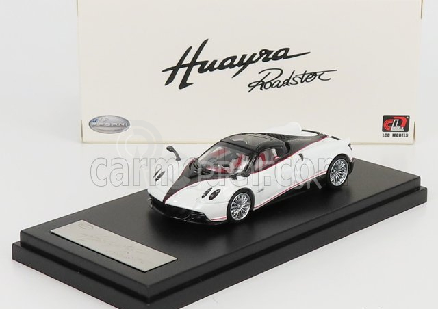 LCD model Pagani Huayra Roadster 2018 1:64 White Pearl