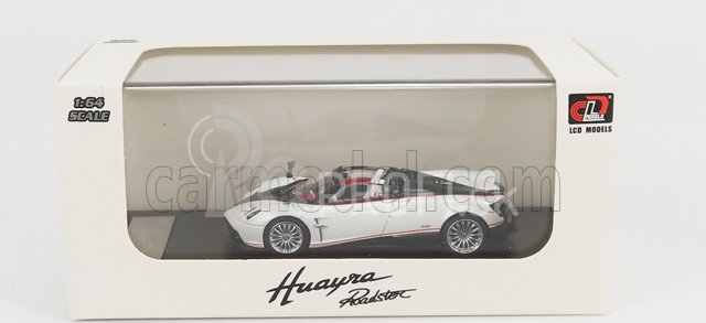 LCD model Pagani Huayra Roadster 2018 1:64 White Pearl