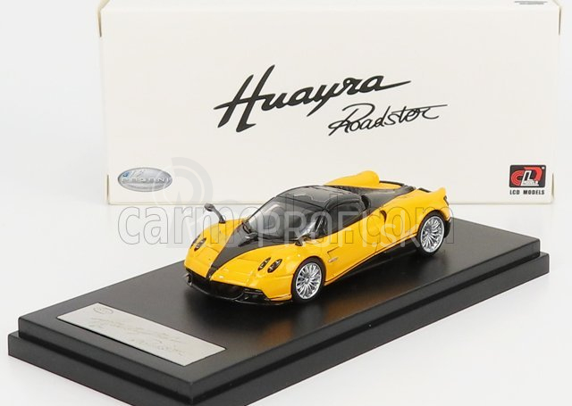 LCD model Pagani Huayra Roadster 2018 1:64 Yellow Black