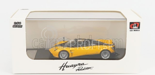 LCD model Pagani Huayra Roadster 2018 1:64 Yellow Black