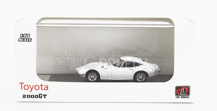 LCD model Toyota 2000gt Coupe 1967 1:64 Biela