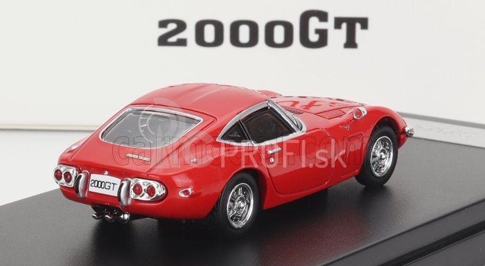 LCD model Toyota 2000gt Coupe 1967 1:64 Červená