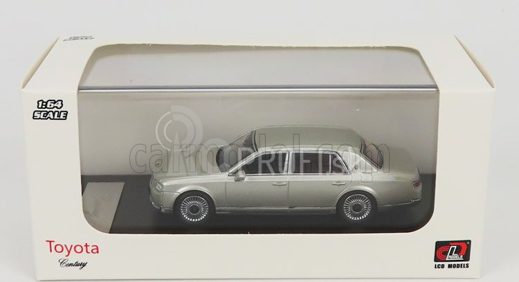 LCD model Toyota Century 2022 1:64 strieborná