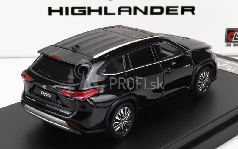 LCD model Toyota Highlander 2022 1:64 Black