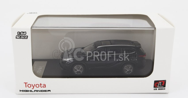 LCD model Toyota Highlander 2022 1:64 Black