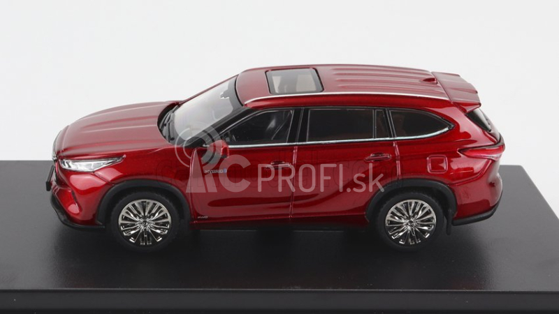 LCD model Toyota Highlander 2022 1:64 Červená