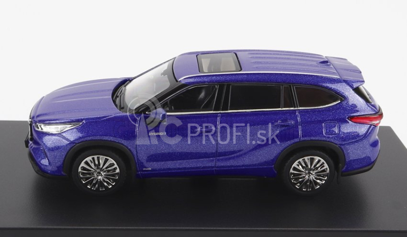 LCD model Toyota Highlander 2022 1:64 Modrá