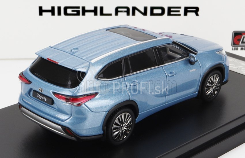 LCD model Toyota Highlander 2022 1:64 Moondust Blue