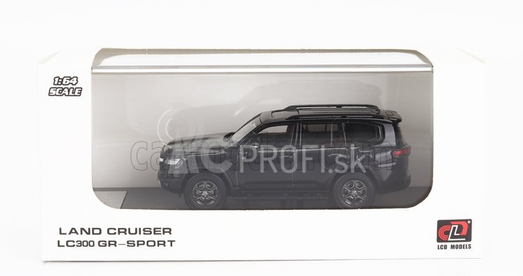 LCD model Toyota Land Cruiser Lc300-gr Sport 2022 1:64 Black