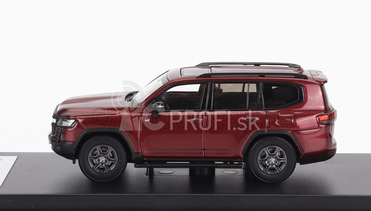 LCD model Toyota Land Cruiser Lc300-gr Sport 2022 1:64 Červená