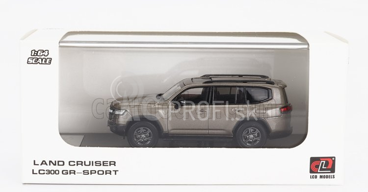 LCD model Toyota Land Cruiser Lc300-gr Sport 2022 1:64 Zlatý