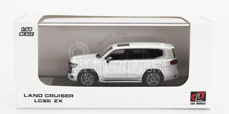 LCD model Toyota Land Cruiser Lc300-zx 2022 1:64 Biela