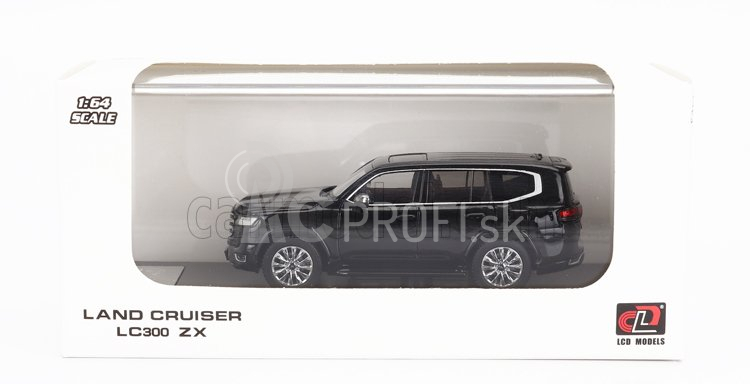 LCD model Toyota Land Cruiser Lc300-zx 2022 1:64 Black